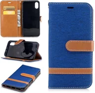 Etui i futerały do telefonów - Etui na telefon komórkowy Apple iPhone XS Jeans Cover Niebieski - miniaturka - grafika 1