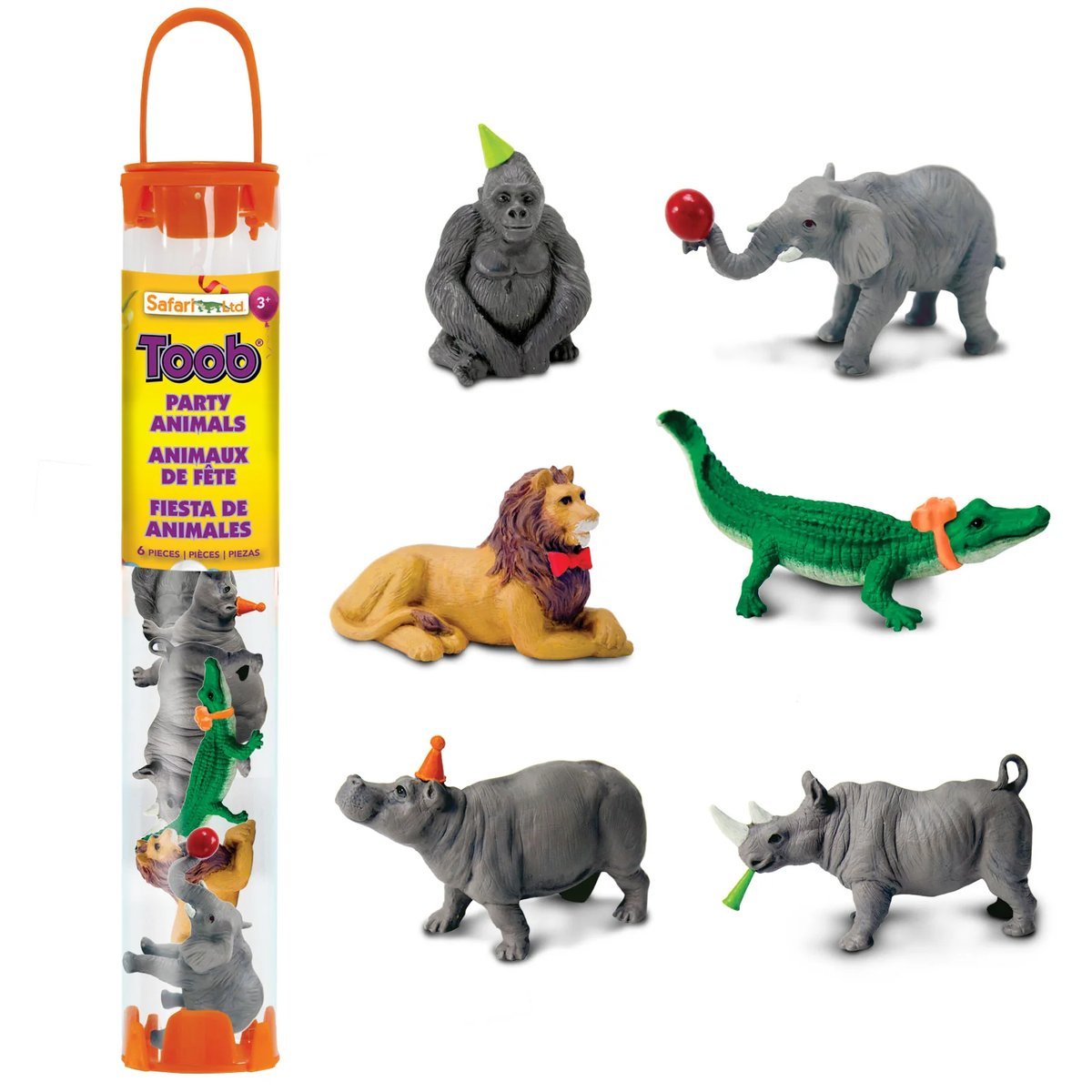 Zestaw 6 figurek w Tubie TOOB Safari Ltd. - Imprezowe Zwierzęta