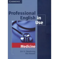 Książki do nauki języka angielskiego - Cambridge University Press Professional English in Use Medicine. Wydanie z kluczem - Glendinning Eric H., Howard Ron - miniaturka - grafika 1