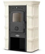 Piece i kotły grzewcze - Piec kominek kaflowy ELBE cappuccino by HIGHER o mocy 12 kW - miniaturka - grafika 1