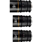 Obiektywy - Venus Optics Zestaw obiektywów Laowa Nanomorph 27 mm, 35 mm, 50 mm S35 Amber do Sony E - miniaturka - grafika 1