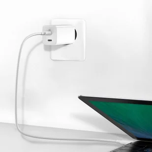 Baseus GaN2 Lite szybka ładowarka 2x USB Typ C 65 W Power Delivery 3.0 Quick Charge 4+ SCP FCP AFC biały (CCGAN2L-E02) - Ładowarki do telefonów - miniaturka - grafika 11