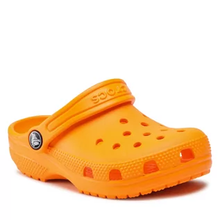 Klapki i japonki damskie - Crocs Klapki Classic Clog K 206991 Orange Zing - grafika 1