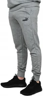 Spodnie sportowe męskie - Puma Spodnie Dresowe Męskie Ess Logo Pants 586716-03 szare - miniaturka - grafika 1