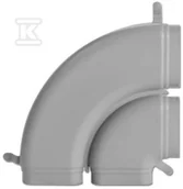 Akcesoria do wentylacji i klimatyzacji - Kolano podwójne CK 300 H 90st - miniaturka - grafika 1