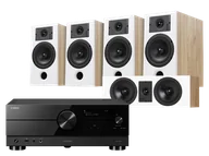 Kino domowe - Yamaha RX-A2A (czarny) + Diva 3 + 3 + 7 (dąb) - miniaturka - grafika 1