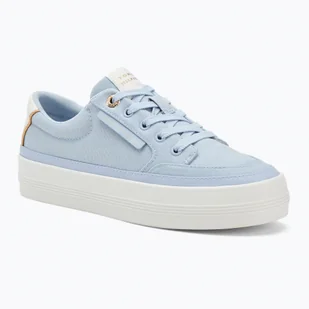 Trampki damskie Tommy Hilfiger Essential Vulc Textile breezy blue WYSYŁKA W 24H 30 DNI NA ZWROT - Sport OUTLET - miniaturka - grafika 1