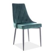 Krzesła - Krzesło TRIX B Velvet Signal Zielony - miniaturka - grafika 1