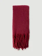 Apaszki i szaliki damskie - Miękki szalik purpurowy - miniaturka - grafika 1