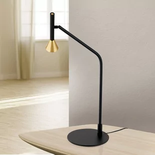 Lampa stołowa LED Odeon, czarna, obrotowa - Lampy stojące - miniaturka - grafika 2