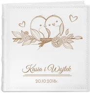 Albumy fotograficzne - Album na zdjęcia z grawerem dla pary na ślub rocznicę parapetówkę - miniaturka - grafika 1
