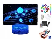 Lampy stojące - Lampka Nocna Galaktyka Kosmos Planety LED PLEXIDO - miniaturka - grafika 1