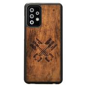 Etui i futerały do telefonów - Drewniane etui Samsung Galaxy A72 5G Mechanik Imbuia Forestzone - miniaturka - grafika 1