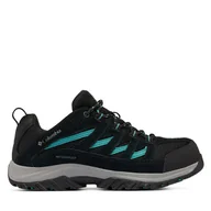 Buty trekkingowe damskie - Trekkingi Columbia Crestwood Waterproof 2099881 Czarny - miniaturka - grafika 1