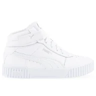 Buty sportowe damskie - Buty Puma Carina 2.0 Mid 38585102 - białe - miniaturka - grafika 1