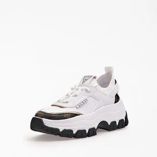 Damskie Sneakersy GUESS BRAYDIN FL8BYDSMF12-WHIBR – Biały - Sneakersy damskie - miniaturka - grafika 1