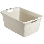 Inne artykuły do sprzątania - Miska Prostokątna Cotton 25L 1425 Biel Antyczna  Branq - miniaturka - grafika 1