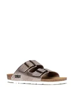 Klapki i japonki damskie - Sunbay Klapki "Trefle" w kolorze srebrnym - miniaturka - grafika 1