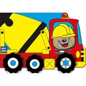 Kolorowanki, wyklejanki - Betoniarka. Kolorowanka z wykrojnika - miniaturka - grafika 1