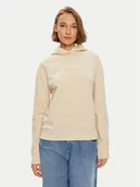 Bluzy damskie - Calvin Klein Bluza Hero Logo K20K205449 Beżowy Regular Fit - miniaturka - grafika 1