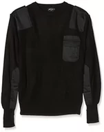 Bluzy męskie - Mil-Tec BW sweter, czarny - miniaturka - grafika 1