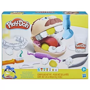 Play-Doh, Dentysta, 6 tub, zestaw kreatywny - Masy plastyczne - miniaturka - grafika 1
