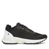 Sneakersy męskie - Sneakersy Calvin Klein Jeans Hike Runner Tech Knit YM0YM01284 Czarny - miniaturka - grafika 1