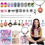 Biżuteria dla dzieci - ZESTAW DO ROBIENIA BRANSOLETEK BIŻUTERIA kpop DEMON HUNTERS RUMI ŁOWCZYNIE - miniaturka - grafika 1