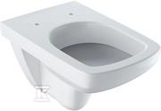 Miski WC - Miska wisząca WC Selnova Square lejowa, B35 cm, H34 cm, T53cm - miniaturka - grafika 1