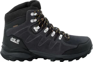 Buty trekkingowe męskie Jack Wolfskin Refugio Texapore Mid czarne r. 42 - Buty trekkingowe męskie - miniaturka - grafika 1