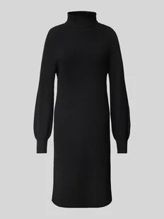 Sukienka z dzianiny o długości do kolan z golfem model ‘SASHA’ - Sukienki - miniaturka - grafika 1