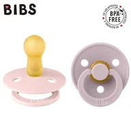 Smoczki uspokajające - Bibs Colour 2-Pack Blossom & Dusky Lilac M Smoczek Uspokajający Kauczuk Hevea - miniaturka - grafika 1