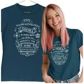 Koszulki i topy damskie - KOSZULKA DLA ŻONY NA WALENTYNKI PREZENT NAJWAŻNIEJSZA OSOBA W MOIM ŻYCIU ZWRACA SIĘ DO MNIE KOCHANIE - miniaturka - grafika 1