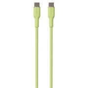 Kable USB - Kabel USB Typ-C - USB Typ-C PURO Icon Soft Cable 1.5 m Jasnozielony - miniaturka - grafika 1