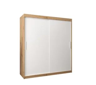 Szafa przesuwna garderoba TOKYO 180 gł. 62 Artisan / Biały - Szafy - miniaturka - grafika 1