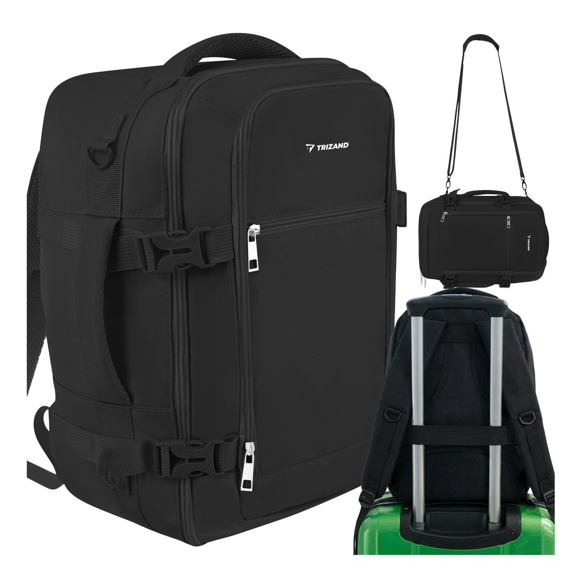 Plecak do Samolotu Bagaż Podręczny 40x20x25cm Podróżny Kabinowy Lekki Torba