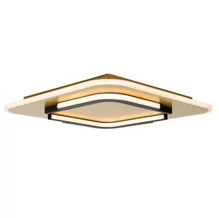 Kwadratowy plafon Andreas 44114/30/02 Lucide LED 30W 2700K czarny złoty - Lampy sufitowe - miniaturka - grafika 1