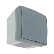 Gniazdka elektryczne - Natynkowe gniazdo pojedyncze schuko IP55 szaro-grafitowe 2P+Z AQUATIC PRO OR-OE-7405(GS)/GR ORNO - miniaturka - grafika 1
