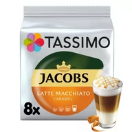 Kawa w kapsułkach i saszetkach - Tassimo - Jacobs Latte Macchiato Caramel Kawa mielona w kapsułkach 8+8 - miniaturka - grafika 1