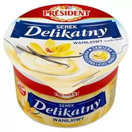Desery mleczne - Président Serek Delikatny waniliowy 400 g - miniaturka - grafika 1