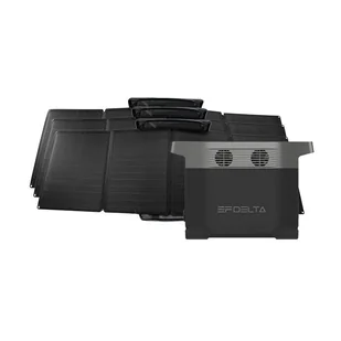 Przenośna stacja zasilania EcoFlow Delta &  3 x Panel fotowoltaiczny 110W - Inne akcesoria studyjne - miniaturka - grafika 1
