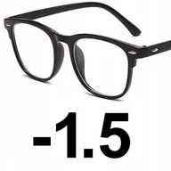 Okulary korekcyjne, oprawki, szkła - OKULARY KOREKCYJNE NERD nerdy retro MINUSY -1.5 - miniaturka - grafika 1