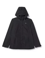 Kurtki damskie - Schöffel Damska kurtka Gmund L, wiatroszczelna i wodoszczelna kurtka przeciwdeszczowa, oddychająca kurtka outdoorowa, kurtka turystyczna z chowanym kapturem, czarna, rozmiar 38 - miniaturka - grafika 1