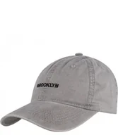Czapki i chusty sportowe męskie - Czapka z daszkiem bawełniana regulowana unisex haft BROOKLYN - miniaturka - grafika 1