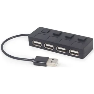 Hub Usb 2.0 4-Portowy Gembird (Czarny) - Huby USB - miniaturka - grafika 1