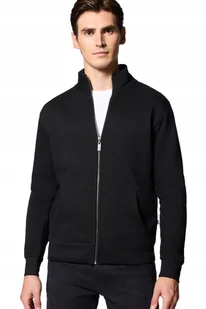 Bluza Męska Bawełniana Czarna Rozpinana Bez Kaptura Próchnik PM14 XL - Bluzy męskie - miniaturka - grafika 1