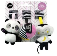 Zabawki interaktywne dla dzieci - GaGaGu. Zawieszka Panda Małpka Piłka - TM Toys - miniaturka - grafika 1