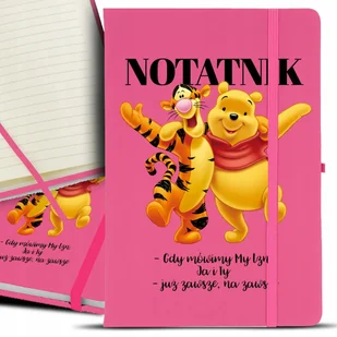 Notes Notatnik Bujo A5 Róż CYTATY PUCHATKA Wzory - Notesy i bloczki - miniaturka - grafika 1