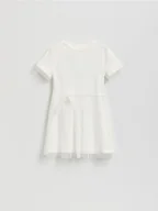 Sukienki i spódniczki dla dziewczynek - Reserved - Tiulowa sukienka - złamana biel - miniaturka - grafika 1