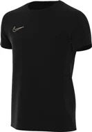 Koszulki i topy damskie - Nike Unisex Dziecięcy Krótki Rękaw Top K Nk Df Acd23 Top Ss Br, Czarny/Czarny/Metaliczny Złoto, DX5482-016, XL - miniaturka - grafika 1